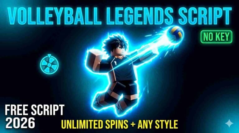 Volleyball Legends Script unlimited lucky spins