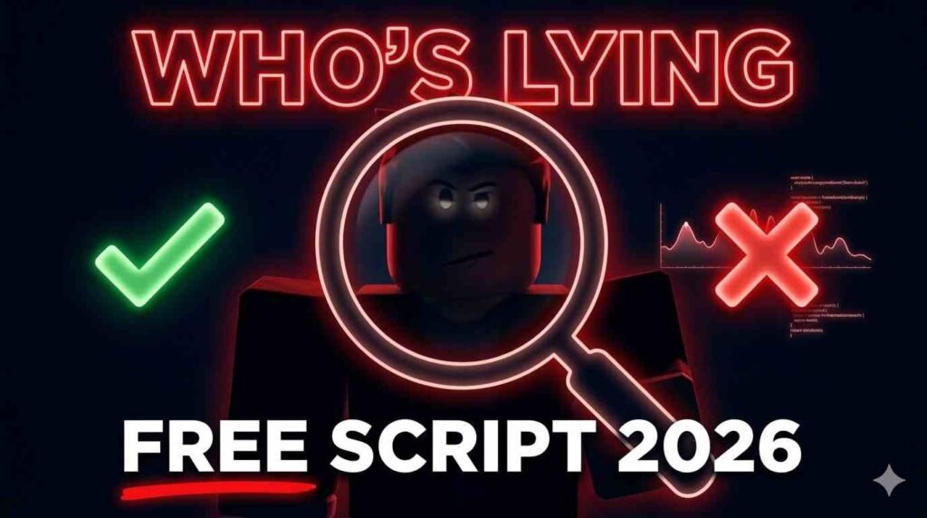 Who's Lying Script Roblox Pastebin no key